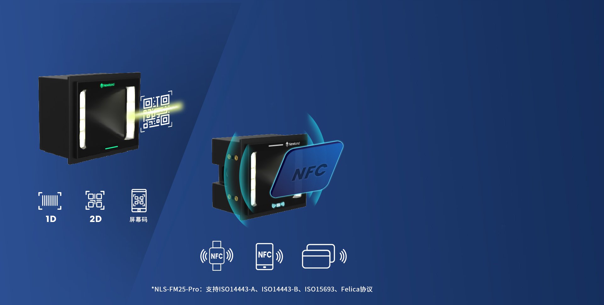扫码+NFC 二合一
一步到位
